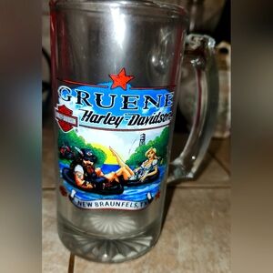 Harley-Davidson Gruene Clear Glass Mug